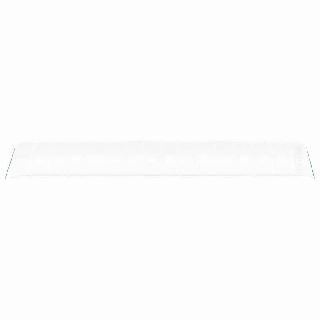 Invernadero con marco de acero blanco, 48 m², 16 x 3 x 2 m, cubierta de polietileno resistente a los rayos UV, ventanas enrollables, casa de plantas transitable para cultivo de hortalizas