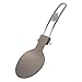 Folding Spoon, Spork, and Fork Set - Lightweight Camping Utensils for Outdoor Travel, Backpacking, and Hiking（Spoon）