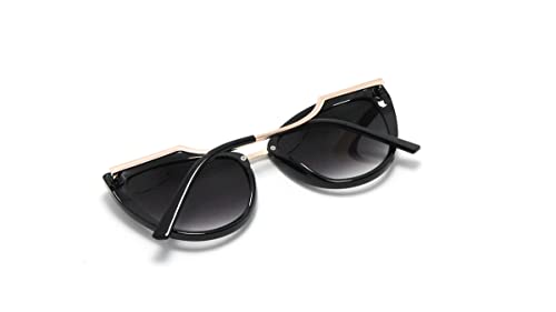 Óculos De Sol Feminino Gatinho Com Proteção Uv 400 Lb-201 Cor: Preto