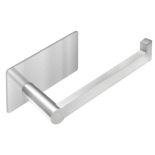 Preisvergleich Produktbild Auxmir Toilettenpapierhalter ohne Bohren, Klopapierhalter Edelstahl Papierhalter Selbstklebend für Badezimmer Toilette Küche, Rostfrei, Silber
