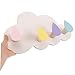 PRETYZOOM Cloud Shape Hook Solid Wood Decorative Wall Hook for Coats Towels Bags Multipurpose Hanging Tool for Home Charming Design for Modern Rustic Interiors