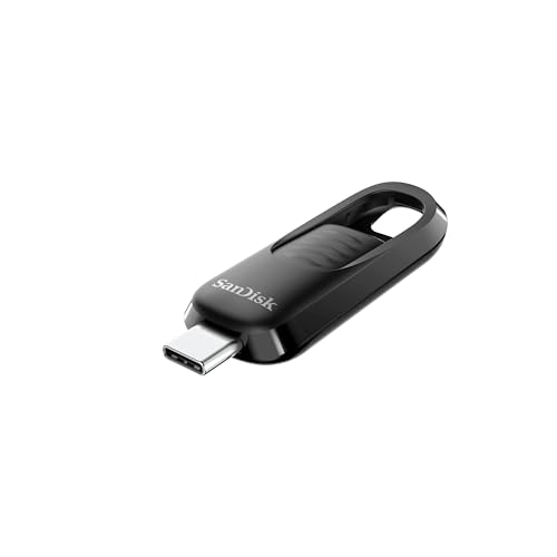 Sandisk SDCZ480-256G-G46 256Gb Ultra Slider Usb Type-C Flash Drive - Up To 400Mb/S, Usb 3.2 Gen 1, Retractable Connector cover