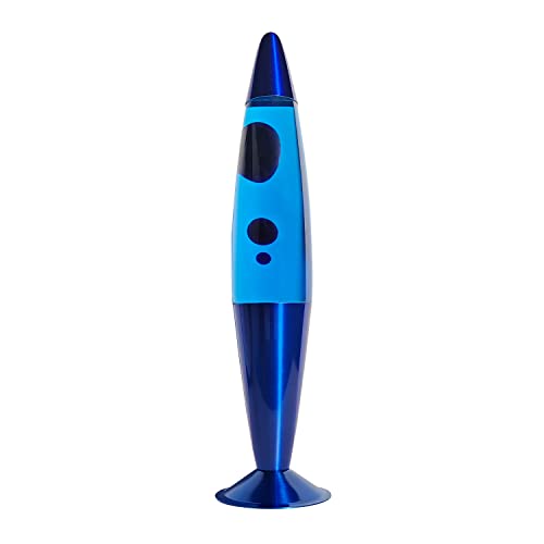 Image of 16 Inch Blue Liquid Motion Lamp, 2 Bulbs, Blue Lamp Night Light, Relaxing and Soothing Light Home Decor Living Room Office Bedroom Lamp, Christmas Birthday Present