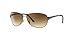 Ray-Ban RB3342 Warrior Aviator Sunglasses, Gunmetal/Brown Gradient, 63 mm