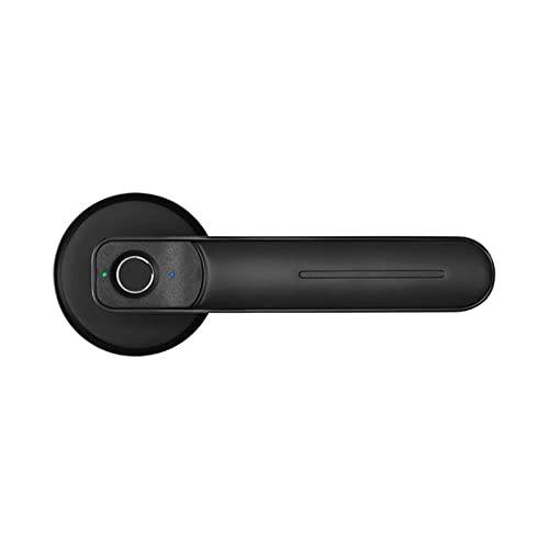 KENBT Maniglia for serratura a impronta digitale USB ricaricabile antifurto Ingresso di sicurezza senza chiave biometrico elettrico intelligente con 2 chiavi Smart Home,Identificazione accurata(Noir)
