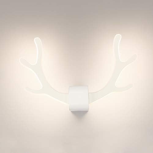 8W LED Wall Sconces Light Fixture Bedside Decoration Antlers Art Decor Light White Warm White