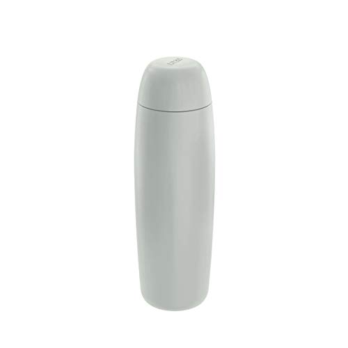 Alessi SA05 G Food à Porter Double Wall Thermo Insulated Bottle in Coloured 18/10 Stainless Steel, Grey and thermoplastic Resin