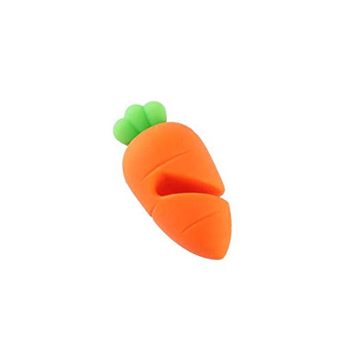 BCDZZ Leviers De Couvercle Silicone Mignon en Forme de Carotte Anti-débordement Pot Couvercle Support résistant à la Chaleur Petit Support pour la Cuisine à Domicile Cover
