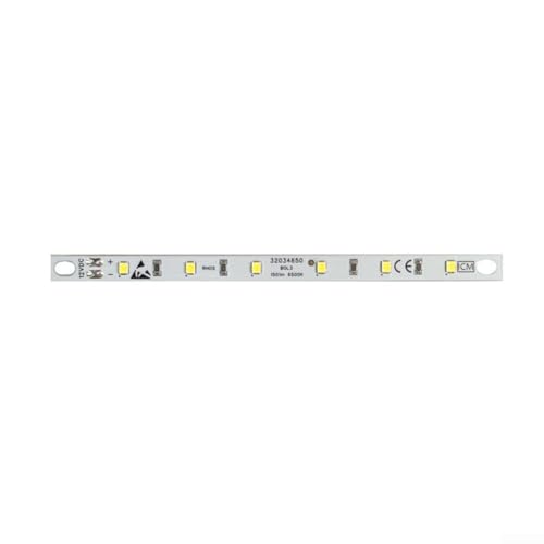 Tira de luz LED de 12 V para refrigerador, repuesto interior de refrigerador de luz diurna de 6500 K, panel resistente al frío para compartimento, pieza de reparación de electrodomésticos de cocina