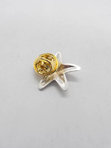 Broche Étoile de Mer Argent 925 Pins Veste Bijou Echinoderma Mer