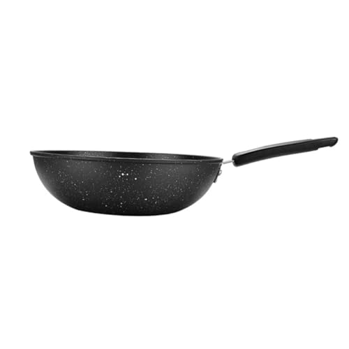 Cabilock Wok De Fondo Plano Rejilla Para Hornear Freír Sartén Verde Fritura Multi Horno Cacerola Pequeño Salpicar Cocinar Wok Instante Wok Con Tapa Doble