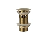 Pop Up Ablaufventil Gebürstetes Roségold for Badezimmer, Waschbecken, Pop-Up-Ablaufgarnitur,...