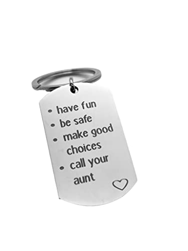 Roy Rose Jewelry Inspirational Keychain | Call Your Aunt, Uncle,