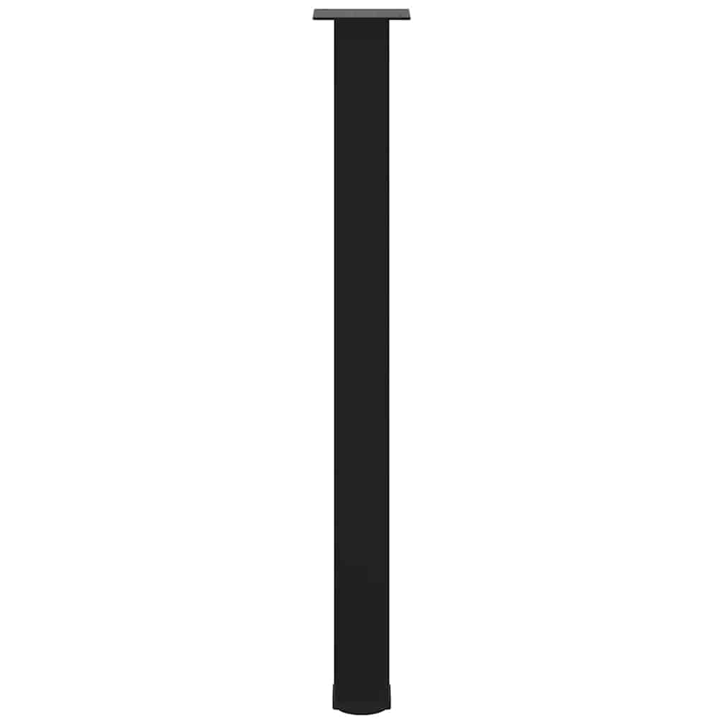 Juego de 4 patas para mesa de bar, color negro, 90 – 92 cm, acero recubierto de polvo, ajustables, con patas niveladoras para mesa alta, muebles, patas robustas, duraderas, modernas