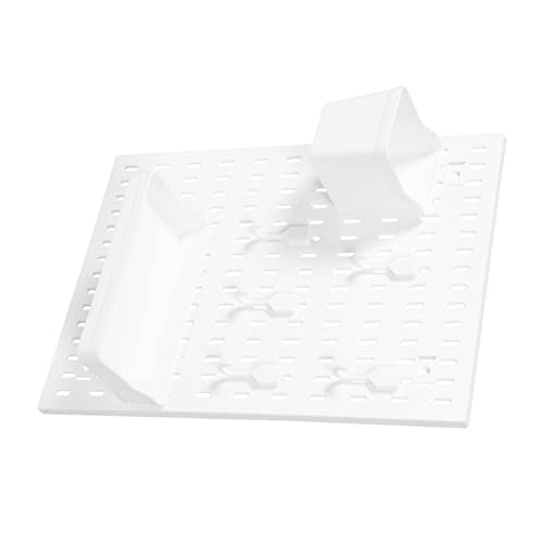 STOBAZA Bathing Suit Organizer Wall-Mounted Pegboard Rack Kitchen Bathroom Storage