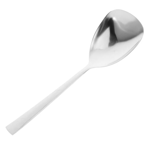 STOBAZA Triangle Soup Ladle Stainless Steel Rice Scoop Kitchen Utensil for Serving for Home Restaurant