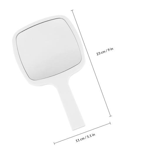 Espejo de maquillaje portátil ibasenice blanco miniatura 2