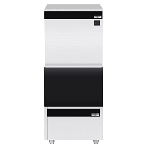 GGM Gastro | EKW230FVB210F | Eiswürfelmaschine inkl. Vorratsbehälter - Würfel - 230 kg/ 24 h – Bild 4
