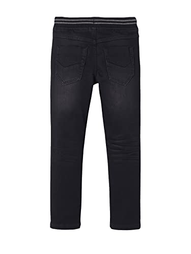 Vertbaudet Jungen Sweathose, Denim-Optik schwarz 98/104 – Ansicht 2