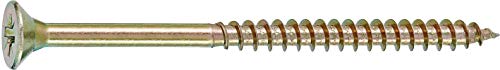 CONNEX B30045 5 x 80mm Uni-Screws in Bucket, Yellow, 5,0 x 80 mm (175 Stück) - Image 2