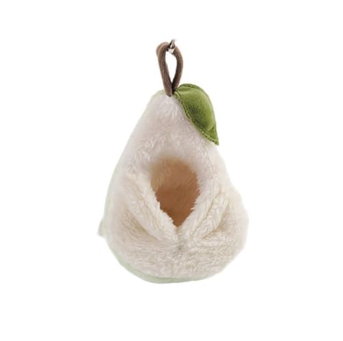 Peluche nascondiglio letto tascabile a forma di pera per criceti, comodo letto da dormire, per casa morbida (suis, gerbilla, orsacchiotto, cavia, nano coniglio), comfort sicuro, design caldo, accessi