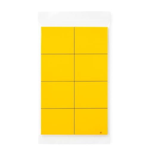 Weedness Gelbtafel Contre nuisibles Mouches des terreaux 12x5 cm 10 pièces - Protection des Plantes Lutte antiparasitaire Engrais Naturel NPK Engrais de Croissance