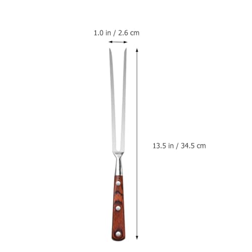 Juego de 2 Utensilios para Parrilla Acero y Madera miniatura 2