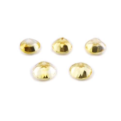 Cristal jaune citrine 9mm pour lithothérapie et harmonisation énergétique