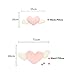 seemehappy Fluffy Angel Car Headrest Pillow Cute, Pink Heart Neck Pillow for Car, Comfortable for Driving 1 Pack