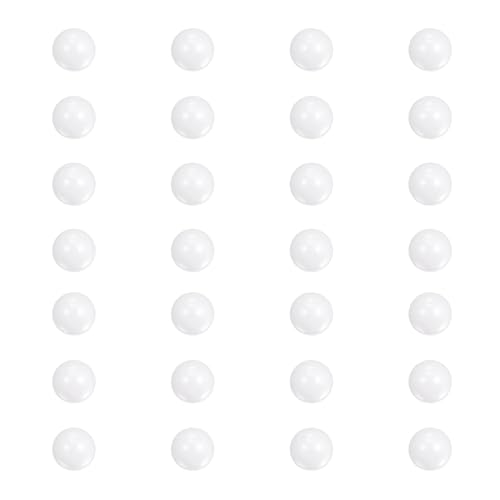 Image of sourcing map 28pcs Ceramic Bearing Balls 1.5mm Diameter ZrO2 Zirconium Oxide Solid Ball G10 Precision Balls, White