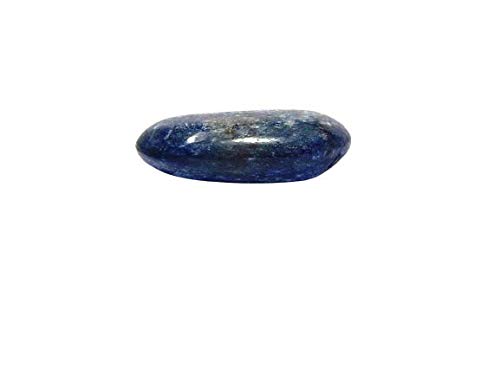 Saphir bleu de Ceylan Neelam pierre roulée véritable de 38.4 carats
