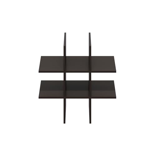 Image of Furinno Cubicle 9-Compartment Cube Insert, Cube Organizer, Black Oak | Grid Shelf Dividers, Fits into Furinno Extra Thick Cubes, for Organizers and Storage (Does not fit IKEA Kallax Shelving)