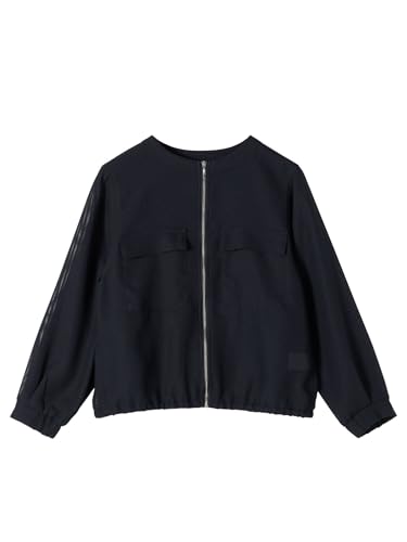 [シップス カラーズ] SHIPS Colors:〈手洗い可能〉メッシュ ノーカラー ジップ ブルゾン◇ 224020003 ネイビー ONE SIZE