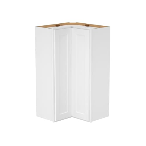 Image of Furinno Shaker Wall Easy Reach Kitchen Cabinet, Ready to Assemble, 12 D x 24 W x 42 H, White