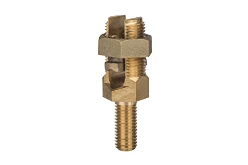 NSI SPM-29L Service Post Connector, Two-Wire Type, 1 sol - 4/0 str Conductor Range, 5/8" x 11-11/2" Stud Size, 1-1/8" Hex Nut