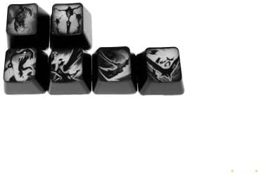 Miniatura 9 de League of Legends - Teclas personalizadas (Champion Fiddlesticks) - Grabado con láser con retrato de cada campeón, pasivo y habilidades. Se adapta a