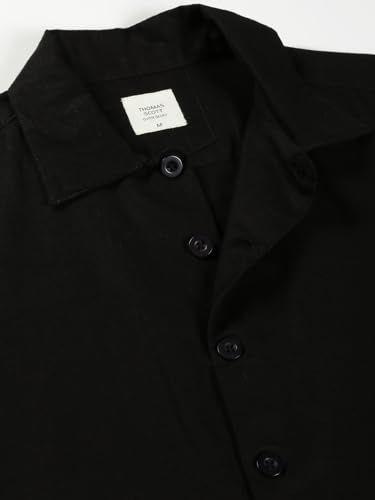 Image of Thomas Scott Men's | Solid | Full Sleeve | Regular Fit | 100% Cotton | Double Pocket | Spread Collar | Casual Shirt