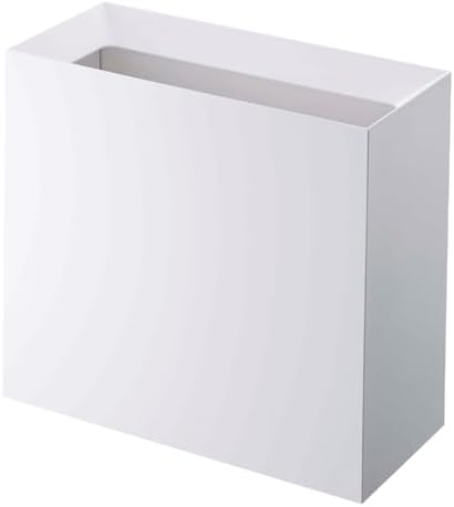 YAMAZAKI Home Trash Can - Modern Garbage Waste Basket with Handle, Plastic, 4 gallons | 15 liters, Handles, Lid, No Assembly Req.