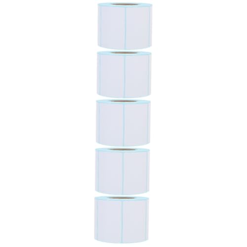 Étiquettes thermiques blanches en rouleau pour cuisine et envoi colis | Lot de 10 rouleaux