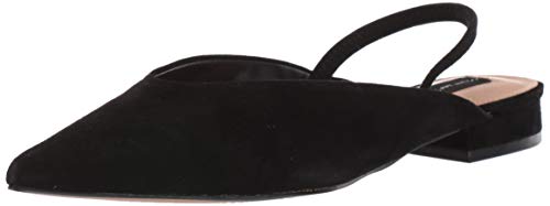 STEVEN by Steve Madden Women s Lisboa Ballet Flat, Black Suede, 6 M US