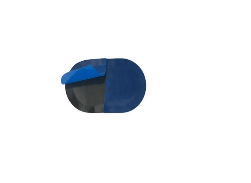 Image of Radial Patch tire Repair Patch Oval-101 1-3 /8 inch x 2-3 /8 inch (37 x 61mm) Black Small Oval Patch tire Patch tire Plug Patch 50pcs