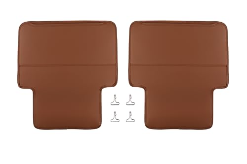 ruiya 新型 アルファード40系 / ヴェルファイア 40系 専用 リアシート キックガード バックキックマット 後部座席キックガード 新型アルファード40系 プロテクター 収納ポケット付き PUレザー 2PCSセット 傷防止 汚れ防止 簡単貼り付け