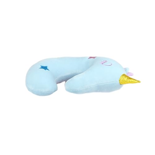 Almohada cervical poliéster 31x29x7 cm azul miniatura 4