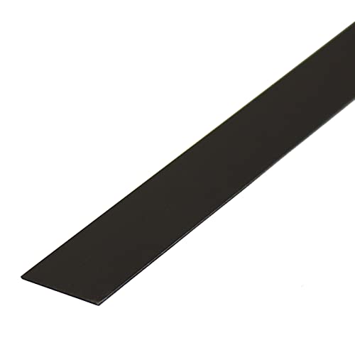 Moldura metálica autoadhesiva EGQLQ 28M, Flexible, para Papel Pintado, Cenefa de Pared con Efecto Espejo (Tamaño: Ancho 5 cm/2 Pulgadas, Color: Negro Cepillado)