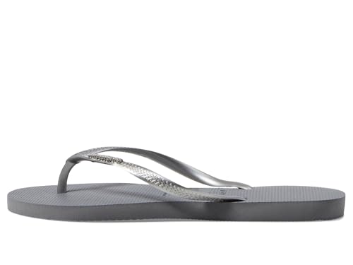 Havaianas Women's Slim Logo Metallic Flip Flops3