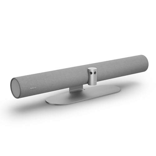 Image of Jabra PanaCast 50 - Intelligent 180 Panoramic-4K Meeting Room Video Camera - Inclusive Video Conferencing Camera with Full Room Coverage, Easy to Set-Up Wide Angle Webcam with Microphones - Grey