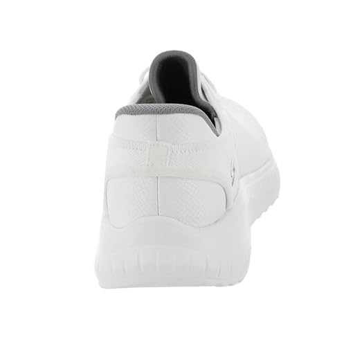 Skechers BOBS Squad Chaos-Solid Step Slip-Ins Men's Sneaker, 7 D(M) US, White