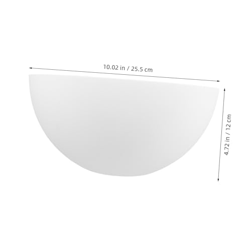 Pantalla de lámpara E27 PRETYZOOM cubierta semicircular de plástico para lámparas de mesa 2