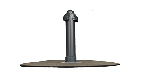 Ventilador de techo plano DN 50, brida bituminosa redonda, ventilador, salida de aire, ventilación de techo Cover