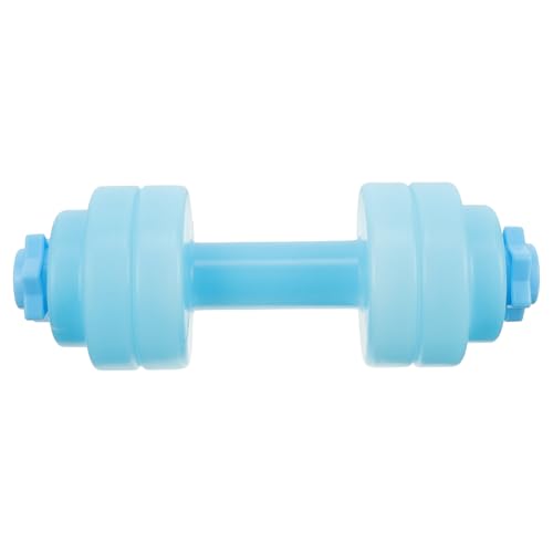 Angoily Botella de Agua Deportiva Mancuernas, Portátil y Reutilizable de Pet, Capacidad Ligera, Color Azul, Adecuado para Gimnasio, Ejercicio y Actividades al Aire Libre